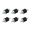 uxcell ラバーマウント M4x10 mm 防振装置 スタッドショックアブソーバー オス エアコンプレッサー ガレージモーター ディーゼルエンジン用 10x...