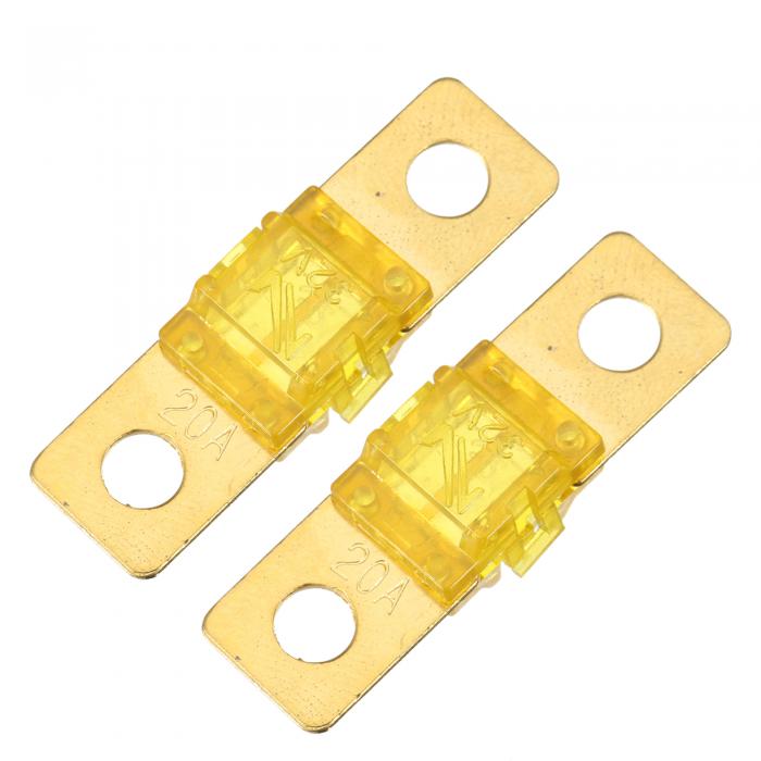 uxcell AMIヒューズ 交換 車載マリンオーディオビデオシステム用 電子機器 20A 32V 2個