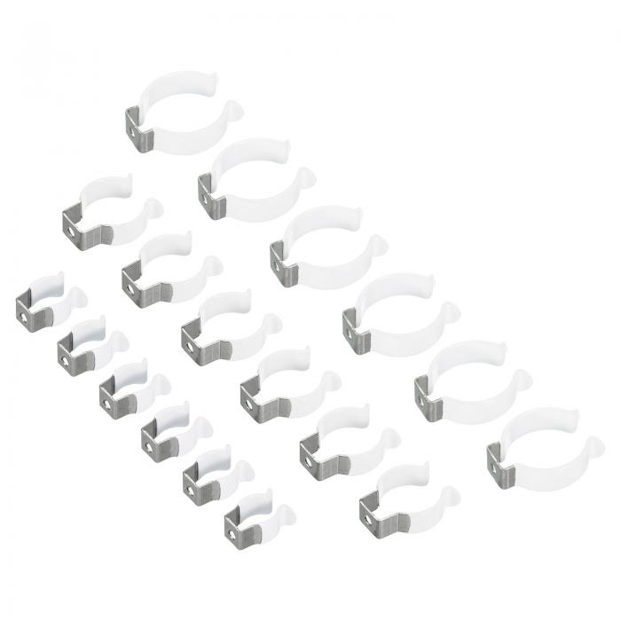 uxcell T5 T8 T12 Uクリップホルダーブラケット LED電球取り付けブラケットサポート用 ステンレス鋼 蛍..