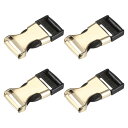 uxcell クイックサイドリリースバックル - 調節可能 シームレスクリップ ベルト 留め金 荷物 ストラップ バック 64mm x 30mm x 11mm ...