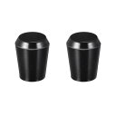 uxcell メスねじハンドノブ M6x20 mm テーパードフェノールブラス インサートマシンハンドル 工具用 機械設備交換部品 2個