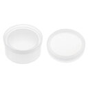 uxcell 宝石箱 樹脂モールド 円形 シリコーン 貯蔵 エポキシ ふた付き容器モールド DIY レジンクラフト用