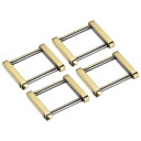 uxcell 財布ストラップリング 35 mm 金属 ねじ込みシャックル 交換用バックル レザーバッグクラフトDIYアクセサリー用 ブロンズ 4個
