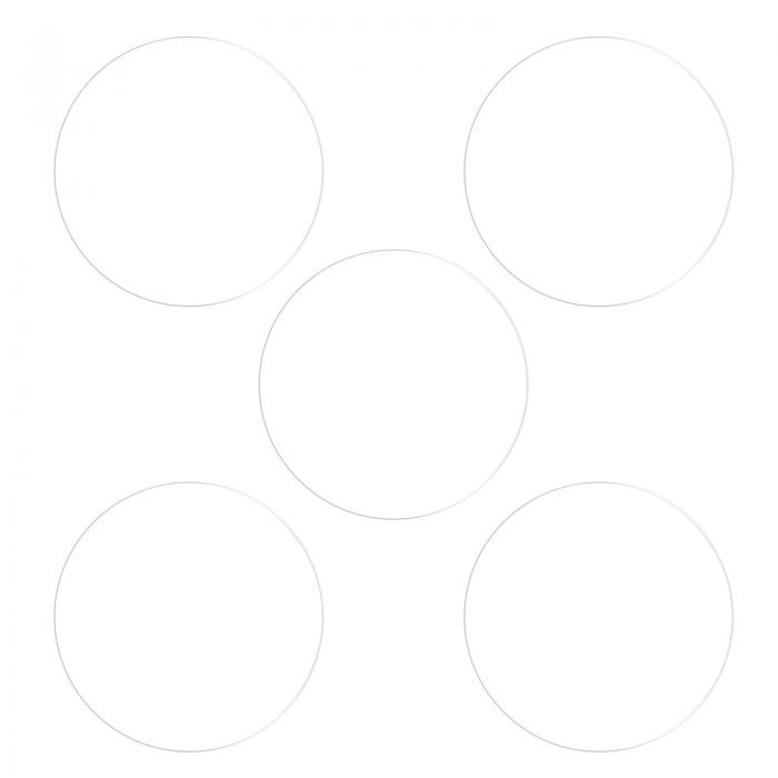 uxcell 時計ガラススクリーンプロテクター 25 mm ソフト TPUアンチグレア 高精細 HDクリアラウンドスマートウォッチ画面保護フィルム 5個入り