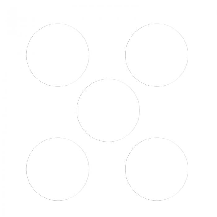 uxcell 時計ガラススクリーンプロテクター 20 mm ソフト TPUアンチグレア 高精細 HDクリアラウンドスマートウォッチ画面保護フィルム 5個入り