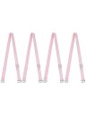 uxcell ブラストラップ 肩ひも ブラストラップ 調節可能 弾性 女性用 ピンクピュア 幅10mm
