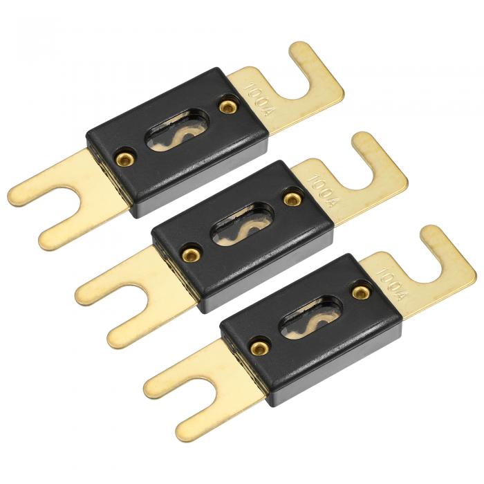 uxcell ANL ヒューズ ヒューズの交換 100A 車 トラック オートバイ ボート オーディオ CD用 3個