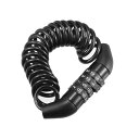 uxcell ヘルメットロック ケーブルコンビネーション付 4桁 セキュリティリセット可能な荷物ピンロック 携帯性 オートバイ用 ブラック