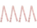 uxcell ブラストラップ 肩ひも ブラストラップ 調節可能 弾性 女性用 淡いサンゴの花模様 幅15mm
