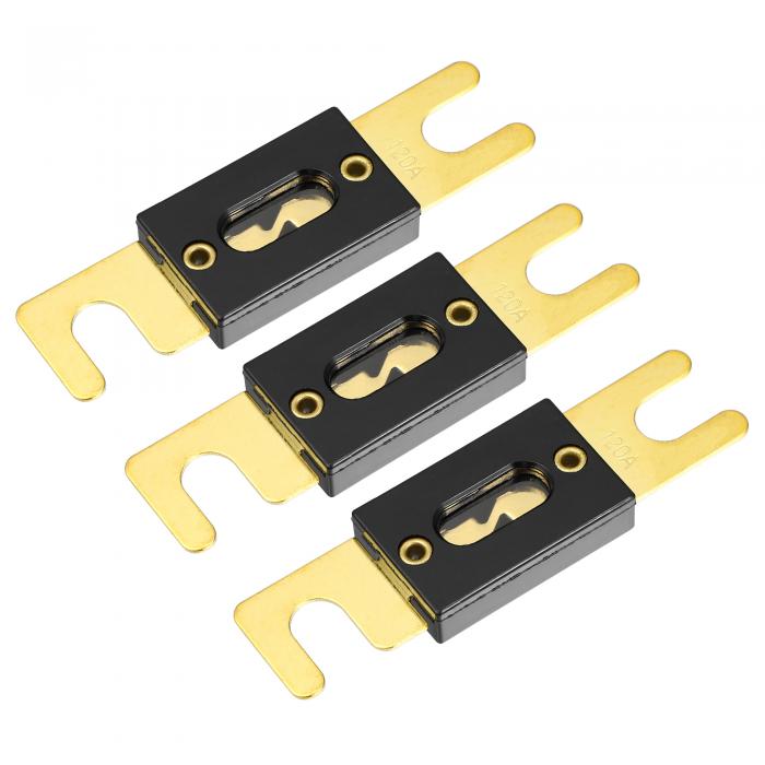 uxcell ヒューズ 交換 120A ANLヒューズ 車 トラック オートバイ ボート オーディオ CD用 3個