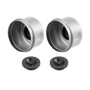 uxcell トレーラーアクスルダストキャップカップグリスカバー Dexterに対応 EZに対応ルーブ トレーラーキャンパー 5200 - 6000 Lb 車軸...