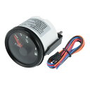 uxcell ユニバーサル燃料レベルゲージインジケーターキット 9-32V 燃料計信号固定 240-33ohm 8カラー バックライト 車 マリン ボート用ブラックフレーム背景 52mm
