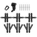 uxcell フロントガラスワイパーノズルキット プラスチック 7C3Z-17603-A Fordに対応 F150に対応 2007-2011に対応 ブラック