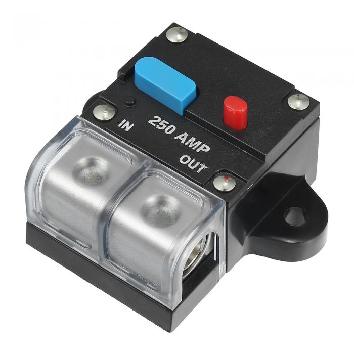 uxcell 自動車用ヒューズホルダー 反転機 サーキットブレーカー 直列プロテクター 250A カーオーディオ用