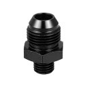 uxcell オスメートルネジ継手アダプター フレアユニオンカプラー 燃料油ラインホースエンド アルミニウム合金 継手アダプター オート用 ブラック AN8-M...