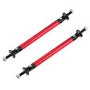 X AUTOHAUX スプリッター サポートロッド 調整可能 フロントリアバンパー リップスプリッターストラットロッド タイサポートバー ほとんどの車両に適合 ...