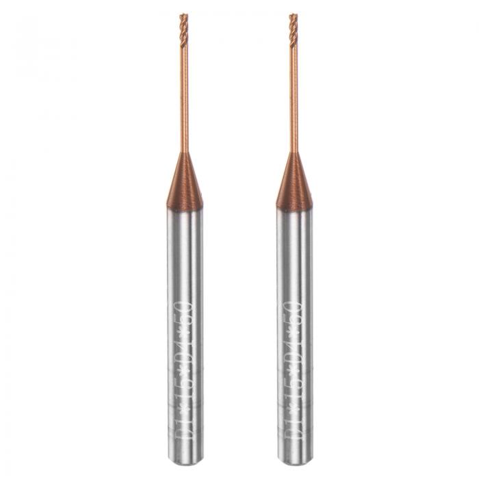 uxcell ミ ルカッター 切削工具 スクエアエンドミル AlTiSinコート 超硬ソリッド 4フルート ステンレス鋼焼き入れ鋼切削用 4mmシャンク 1mm...