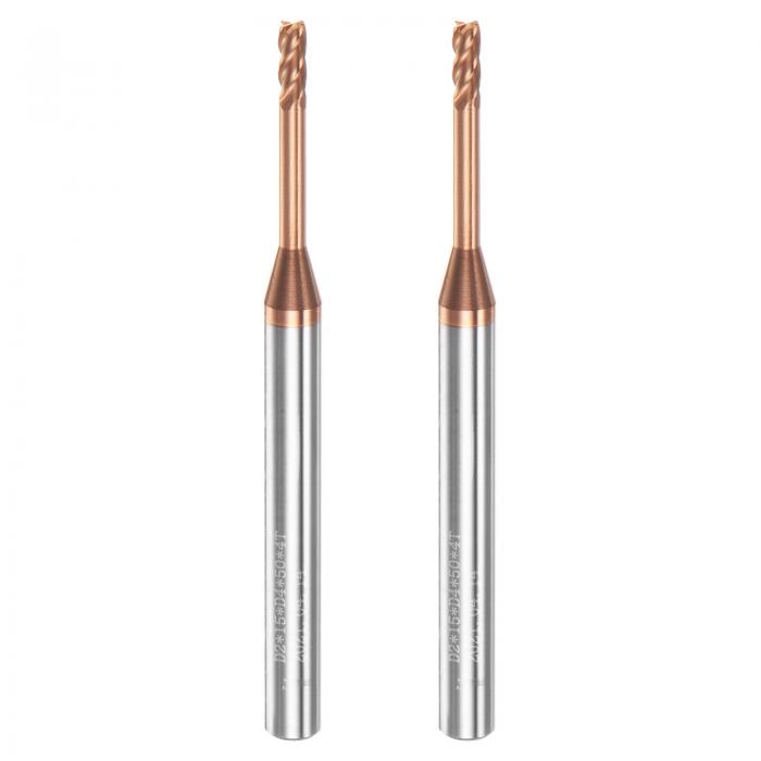 uxcell エンドミ ルカッター フライスカッター 超硬エンドミル AlTiSinコート 超硬ソリッド 4フルート ステンレス鋼焼き入れ鋼切削用 4mmシャン...