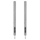 uxcell 革穴パンチ 1.8 mm ストレート ラウンドパンチグロメットスナップ リベットセッター レザークラフト服ハンドバッグ生地カーテン用 2個入り