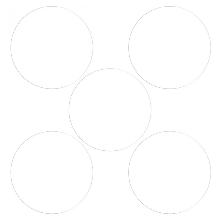 uxcell 腕時計スクリーンプロテクタ 39mm直径 0.32mm厚さ 円形 アンチノック 高精細度 HD ソフト PET スマートウォッチ ガラススクリーン 保護フィルム クリア 5個入り