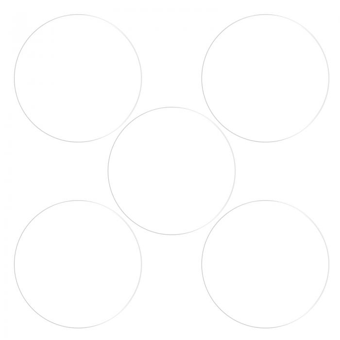 uxcell 腕時計スクリーンプロテクタ 36mm直径 0.35mm厚さ 円形 ソフト ガラス繊維 気泡防止 スマートウォッチ ガラス スクリーン 保護フィルム クリア 5個入り