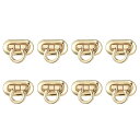 uxcell ターンロッククラスプ 亜鉛合金 財布閉鎖ツイスト バックル DIY ハンドバッグ ウォレット クラフト メイキング用 30mm x 15mm 8個...