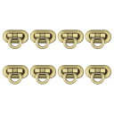 uxcell ターンロッククラスプ 亜鉛合金 財布閉鎖ツイスト バックル DIY ハンドバッグ ウォレット クラフト メイキング用 30mm x 15mm 8個...