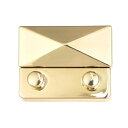uxcell ターンロッククラスプ 合金 財布閉鎖ツイスト バックル DIY ハンドバッグ ウォレット クラフト メイキング用 44mm x 35mm(ライトゴ...