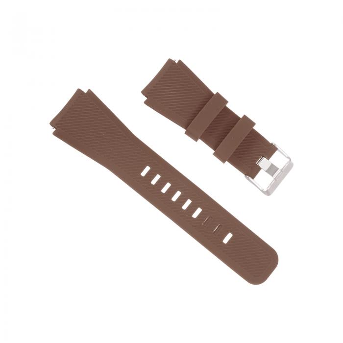uxcell ラバーウォッチバンド 22 mm幅 ユニークなデザイン 交換用シリコン時計ストラップ Gear S2 S3 S4およびGT/g t2スマートウォッチ用 ブラウン