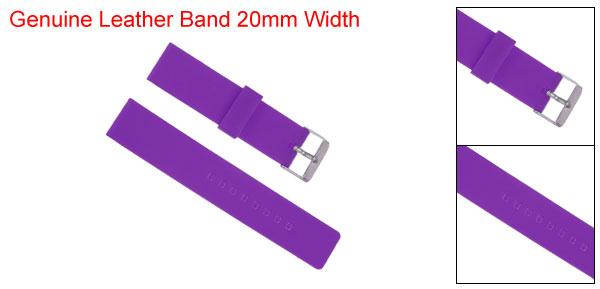 uxcell ソフトラバー時計バンド 20 mm幅 クイックリリース 交換用シリコン時計ストラップ パープル