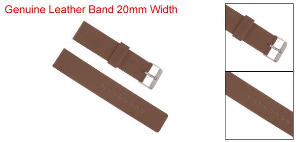 uxcell ソフトラバー時計バンド 20 mm幅 クイックリリース 交換用シリコン時計ストラップ ブラウン