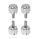 uxcell 丸平頭 ローレット つまみ M2x4mm ハンドクランプねじ ネジ ノブボルト バーニヤキャリパー用 4個