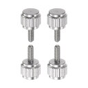 uxcell 丸平頭 ローレット つまみ M2x5mm ハンドクランプねじ ネジ ノブボルト バーニヤキャリパー用 4個