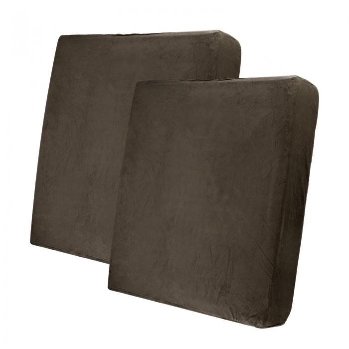 uxcell 2枚セット 伸縮性 ソファクッションカバー 個別 洗える ソファシートクッションスリップカバー ..