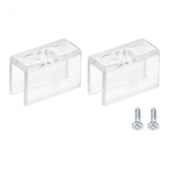 uxcell ネオン取り付けクリップ ネオンライト固定クリップ ネオン固定クランプ 壁溝取付ホルダーアクセ..