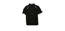 Allegra K 丸襟 ブラウス ボタンダウンシャツ ビンテージ コントラスト トリム パフ半袖 レディース ブラック XS 2