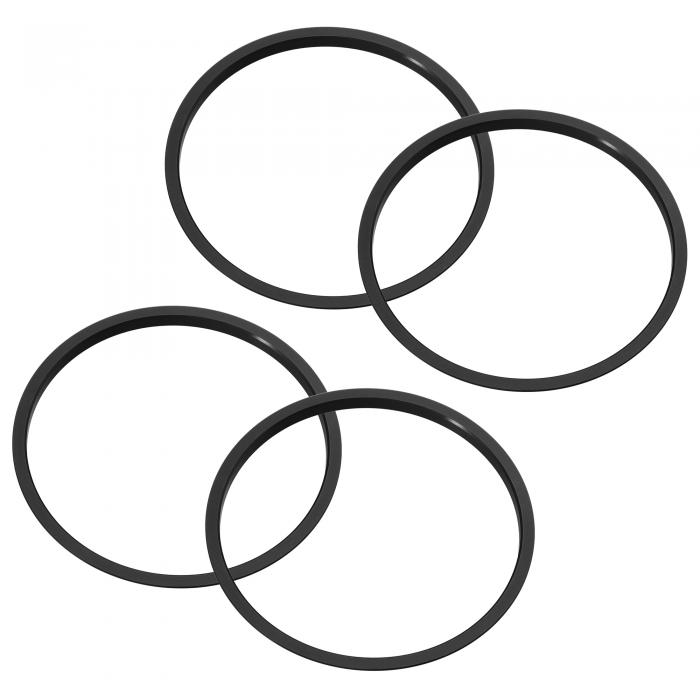 X AUTOHAUX エアコンアウターベントリング AC装飾トリムカバー Toy otaに対応 Tacomaに対応 2016-2022に対応 4個 ブラック