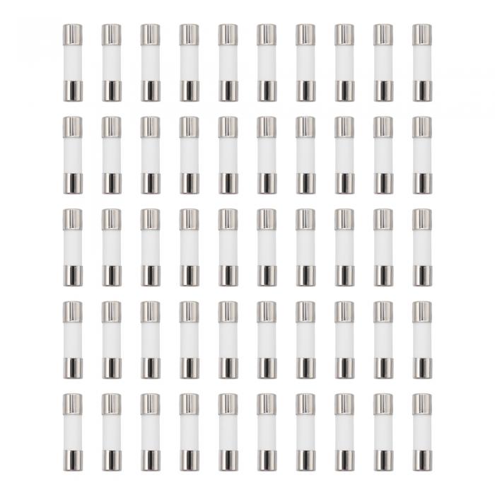 uxcell 速断ヒューズ 15A 250V セラミックヒューズ 車用 5x20 mm 50個