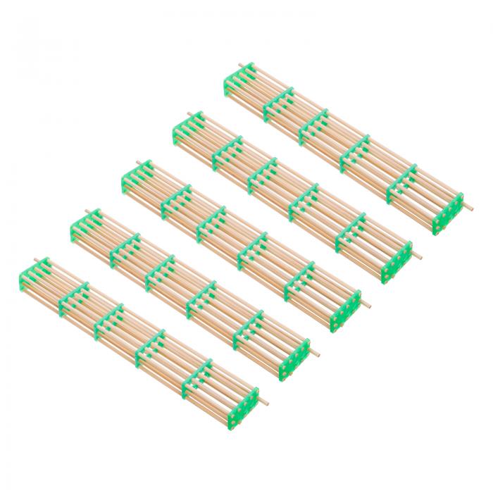 uxcell クイーンビーケージ 女王蜂のケージ バンブービーケージ 長い養蜂道具 ミツ バチ輸送用 5個入り