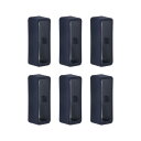 uxcell 時計ストラップループ ファスナーリング ラバー製ホルダー シリコーン製 時計バンド用 ブルー 幅20 mm 6個入