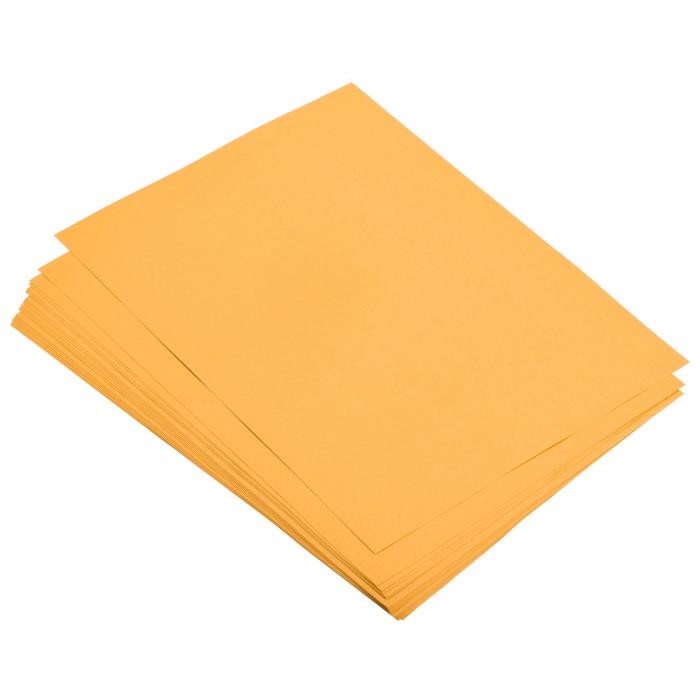 uxcell カラーカードストック 蛍光オレンジ 16.5 lb 29.7 x 21cm DIYカードメイキング用 スクラップブッキング 折り紙 ギフト装飾 教育 オフィス印刷 50シート入り
