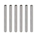 uxcell 内部ねじダウエルピン M6 10x120 mm 面取りフラット 炭素鋼 円筒ピン ベッド本棚金具工業用ピン 6個(4)