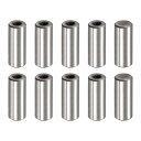 uxcell 内部ねじダウエルピン M6 12x30 mm 面取りフラット 炭素鋼 円筒ピン ベッド本棚金具工業用ピン 10個