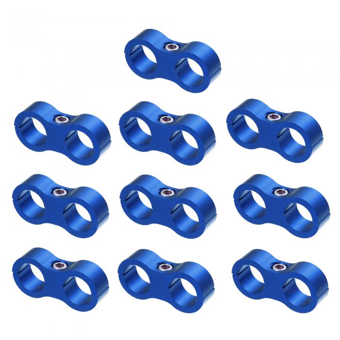 X AUTOHAUX 車ホースセパレータークランプ オイルライン ブレーキライン アルミニウム合金 ブラケット..