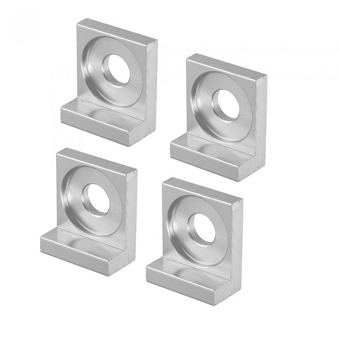 X AUTOHAUX チェーンアジャスタブロックテンショナー ユニバーサル径穴 金属 オートバイ用 12mm シルバートーン 4個