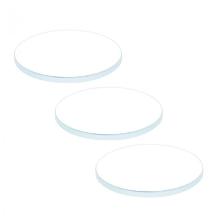 uxcell ARコーティング時計レンズ ラウンドフラットミネラルウォッチ クリスタルガラス 22 mm x 1.5 mm 3個入り