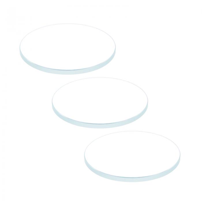 uxcell ARコーティング時計レンズ ラウンドフラットミネラルウォッチ クリスタルガラス 26 mm x 1.5 mm 3個入り