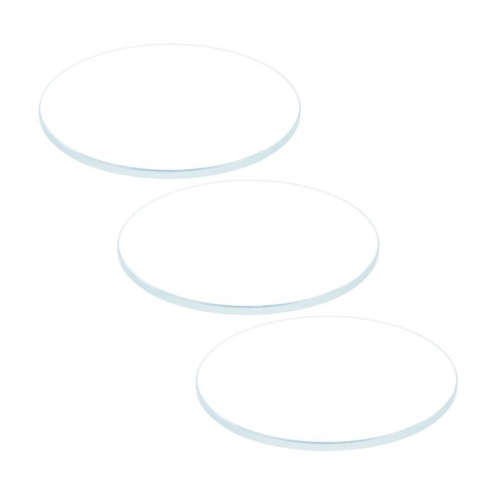 uxcell ARコーティング時計レンズ ラウンドフラットミネラルウォッチ クリスタルガラス 30.5 mm x 1.5 mm 3個入り