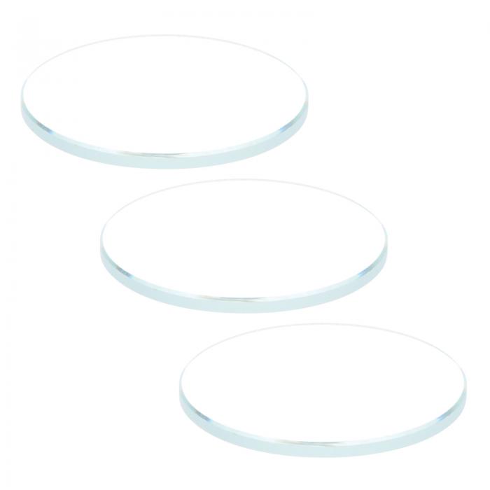 uxcell ARコーティング時計レンズ ラウンドフラットミネラルウォッチ クリスタルガラス 30 mm x 2 mm 3個入り