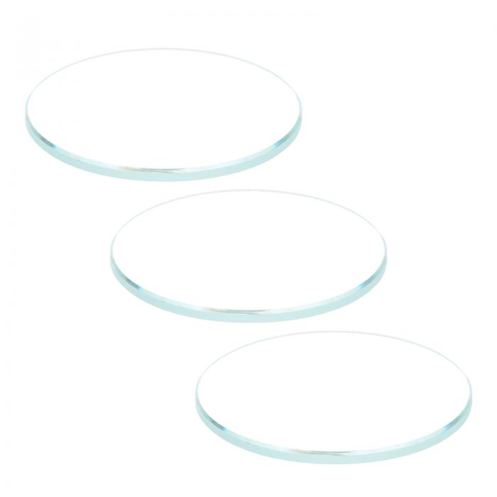 uxcell ARコーティングウォッチレンズ 32.5mmx2mm ラウンドフラットミネラルウォッチ水晶ガラス 3個